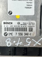 Load image into Gallery viewer, 2005-2006 BMW 545i X5 4.8 E60 Engine Control Module ECU SET DME+EWS+1KEY 7556340