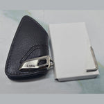 Load image into Gallery viewer, Genuine BMW F40 G20 G30 Leather Key Case With Stainless Steel Clip 82292408819