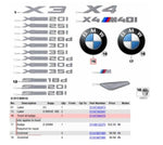 Load image into Gallery viewer, 2011-17 BMW X3 F25 Trunk Lid Tailgate Rear Badge Emblem Logo 5114 7364375 OEM