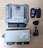 Bild in die Galerieansicht laden, BMW F10 N47D Diesel Engine Control ECU CAS4 6809372 Set with 2 Keys OEM 8586534