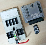 قم بتحميل الصورة إلى عارض الصور، BMW F45 216d ECU Kit DDE FEM Module Key Set B37 1.5D Automatic OEM 8589145