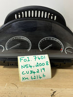 Load image into Gallery viewer, 2008 BMW 740i F01 N54 EUROPE Petrol Odometer and Clocks 9201991 SPEEDOMETER