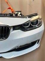 Load image into Gallery viewer, BMW F30 2012-2013 320d N47N Diesel Complete Front Nose Cut Bumper Xenon Headlights Grille OEM White