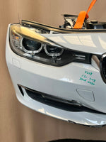 Load image into Gallery viewer, BMW F30 2012-2013 320d N47N Diesel Complete Front Nose Cut Bumper Xenon Headlights Grille OEM White