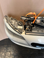قم بتحميل الصورة إلى عارض الصور، BMW F10 2011 530i WHITE COMPLETE NOSE CUT FRONT BUMPER XENON DYNAMIC HEADLIGHTS GRILLE OEM USED