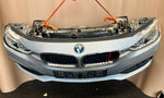 قم بتحميل الصورة إلى عارض الصور، BMW F30 2015-2017 318i LCI B38 3-CYLINDER FACELIFT COMPLETE NOSE CUT FRONT BUMPER LED HEADLIGHTS GRILLE OEM USED