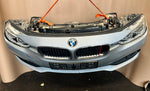 قم بتحميل الصورة إلى عارض الصور، BMW F30 2015-2017 318i LCI B38 3-CYLINDER FACELIFT COMPLETE NOSE CUT FRONT BUMPER LED HEADLIGHTS GRILLE OEM USED