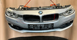 قم بتحميل الصورة إلى عارض الصور، BMW F30 2015-2017 318i LCI B38 3-CYLINDER FACELIFT COMPLETE NOSE CUT FRONT BUMPER LED HEADLIGHTS GRILLE OEM USED