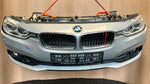 قم بتحميل الصورة إلى عارض الصور، BMW F30 2015-2017 318i LCI B38 3-CYLINDER FACELIFT COMPLETE NOSE CUT FRONT BUMPER LED HEADLIGHTS GRILLE OEM USED