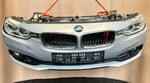 قم بتحميل الصورة إلى عارض الصور، BMW F30 2015-2017 318i LCI B38 3-CYLINDER FACELIFT COMPLETE NOSE CUT FRONT BUMPER LED HEADLIGHTS GRILLE OEM USED