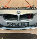 قم بتحميل الصورة إلى عارض الصور، BMW F30 2015-2017 318i LCI B38 3-CYLINDER FACELIFT COMPLETE NOSE CUT FRONT BUMPER LED HEADLIGHTS GRILLE OEM USED