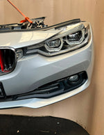 قم بتحميل الصورة إلى عارض الصور، BMW F30 2015-2017 318i LCI B38 3-CYLINDER FACELIFT COMPLETE NOSE CUT FRONT BUMPER LED HEADLIGHTS GRILLE OEM USED