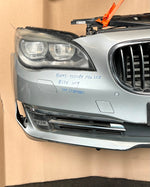 Load image into Gallery viewer, BMW F02 LCI 2014 750DX N57X COMPLETE NOSE CUT HEADLIGHTS FRONT BUMPER GRILLE OEM USED