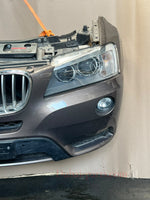 Bild in die Galerieansicht laden, 2012 BMW X3 F25 xDrive28i N20 Complete Front Nose Cut Headlights Grille OEM