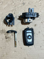 Bild in die Galerieansicht laden, BMW 650i 750i F01 F02 F06 F12 F13 N63 Engine ECU DME CAS Key Set 7633374 OEM