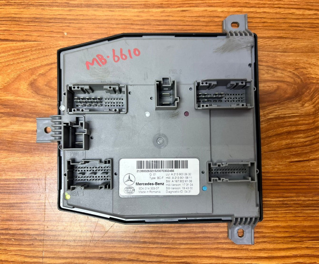 Mercedes-Benz E-Class Rear SAM Body Control Module A2139002632 W213 OEM