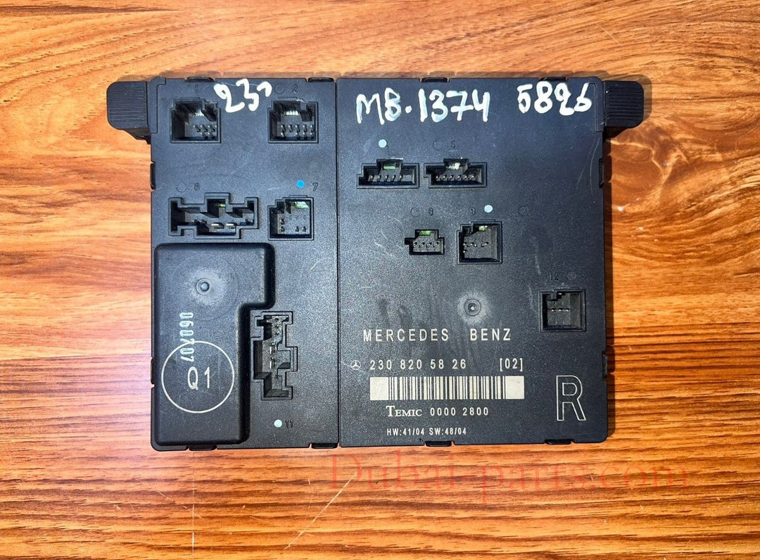 Mercedes-Benz SL-Class R230 Door Central Lock Control Unit FR A2308205826 OEM