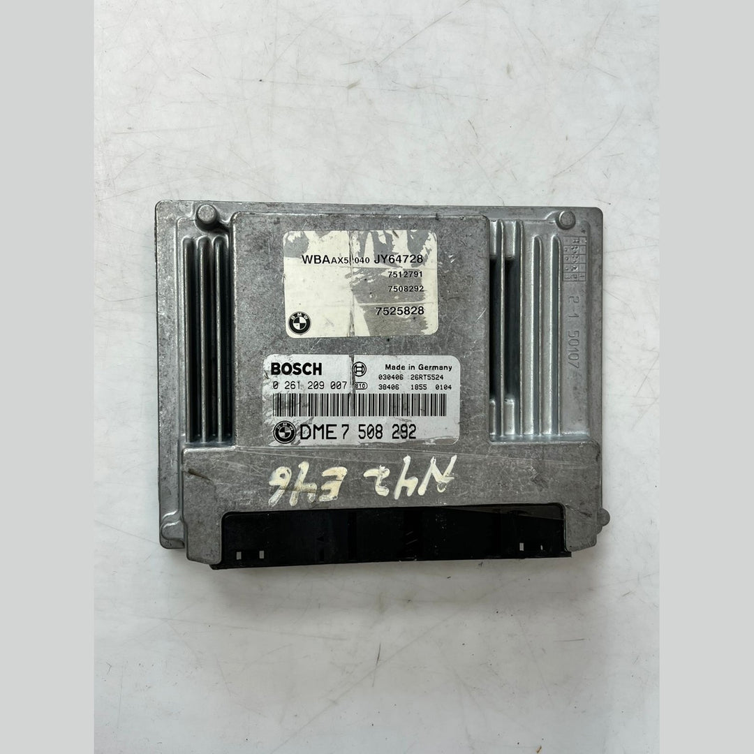 وحدة التحكم الإلكترونية لمحرك BMW الفئة الثالثة 320/E46 N42 318I موديل 2002، رقم القطعة 7508292، وحدة التحكم الإلكترونية فقط