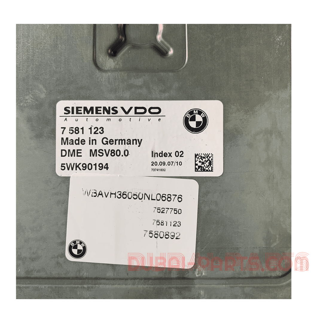 BMW-7581123 Ecu Set BMW E90 323i N52N Genuine Branded used item