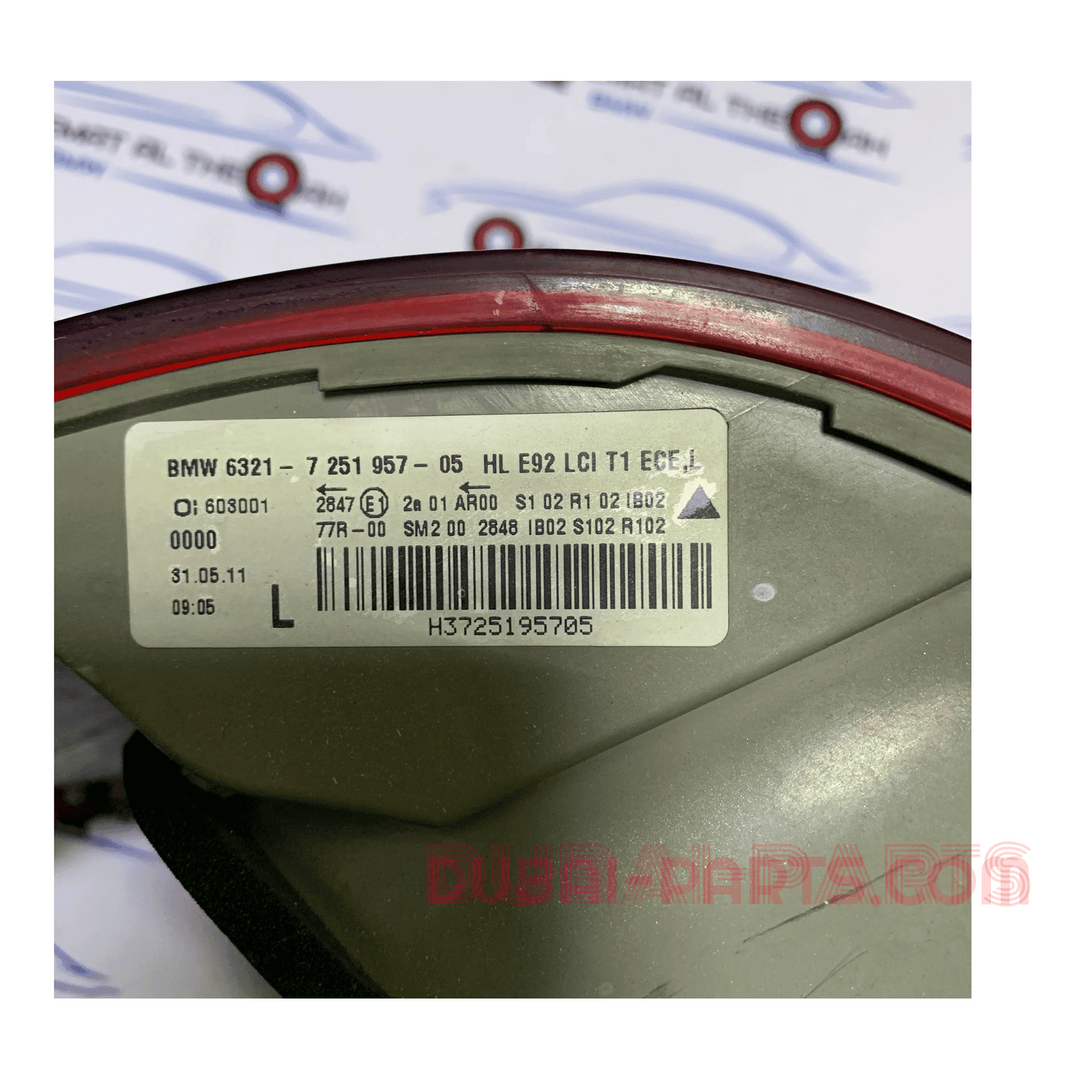 BMW E92 stop light  Left LCI ECE.  7251957 Genuine Product used