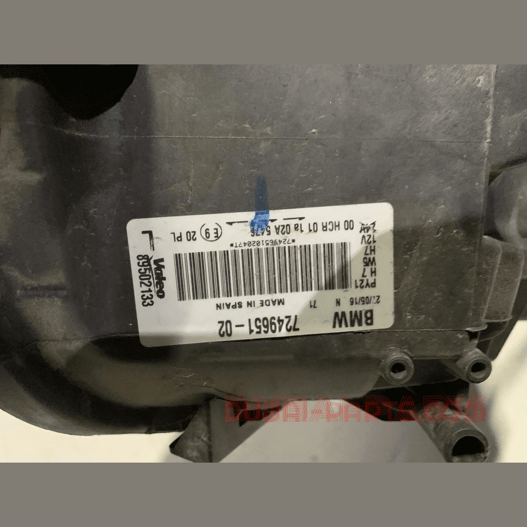 Headlight 116i E87 None Zenon Left Side 7249651