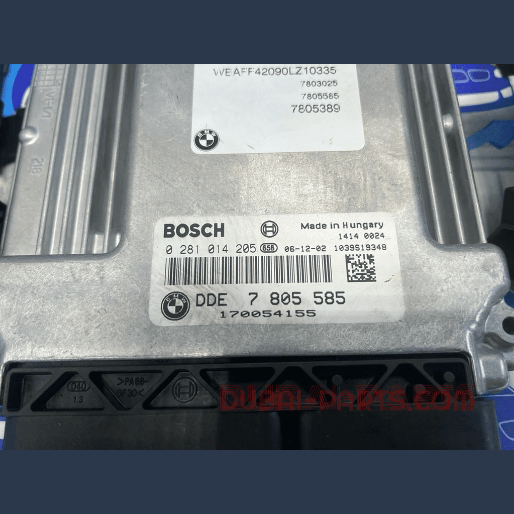 BMW-7805585 Engine Control Module-ECU SET X5 ,M57, E70 Diesel Genuine Brand Used item