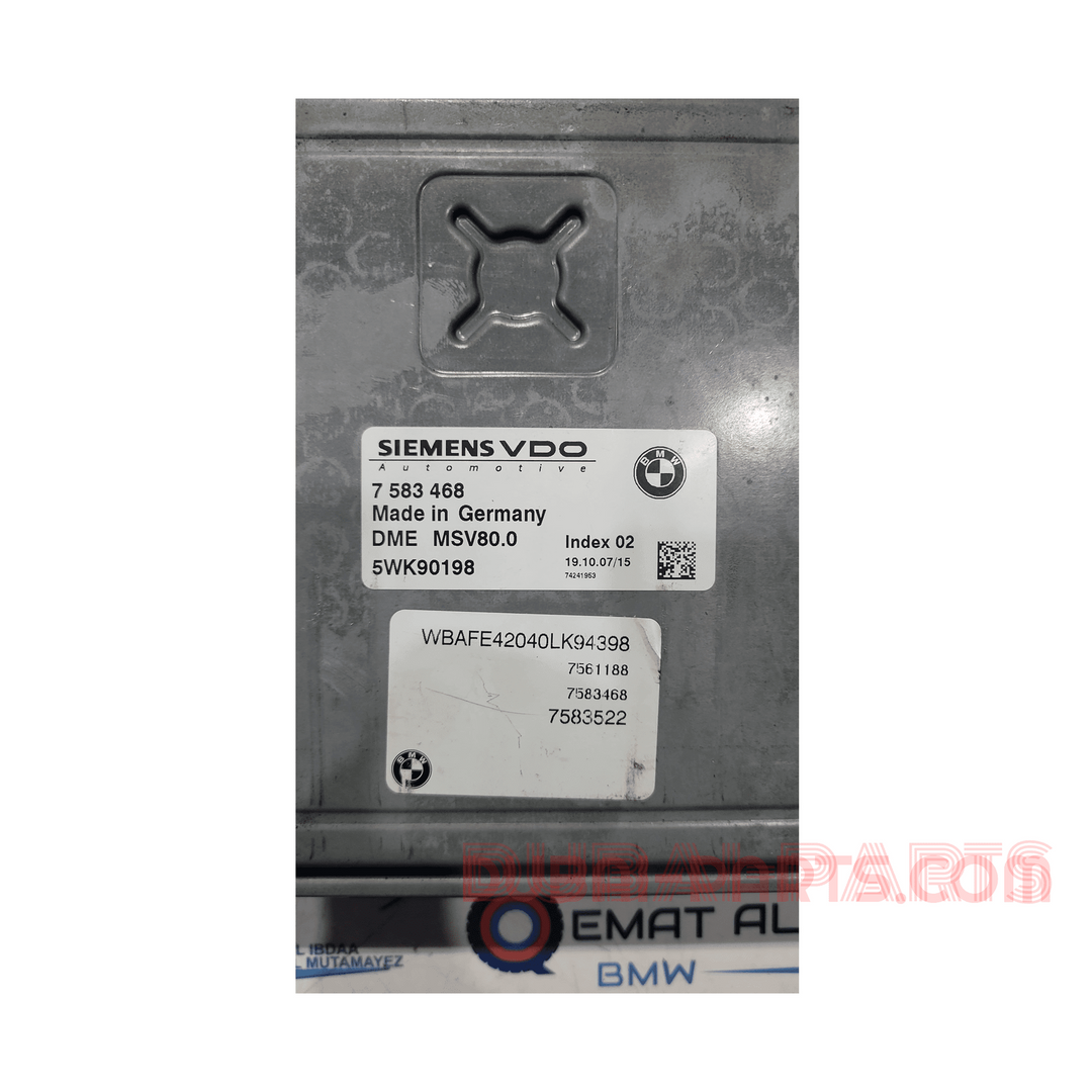 BMW-7583468 X5 ,E70 ,N52B30 3.0 ECU Genuine Branded Used Item