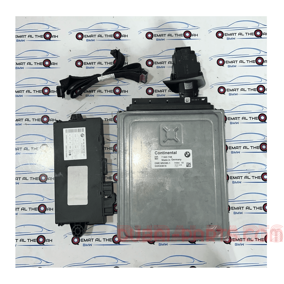 BMW-7643746 5.0 ,N63 ,X5, E70 2012 Engine Control Module-ECU SET Genuine Brand used item