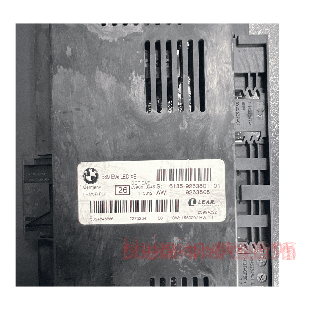 وحدة تحكم مصابيح زينون LED XE من BMW الفئة الثالثة Z4 E89 E90 E91 FRM3، رقم القطعة 9263801، منتج أصلي مستعمل