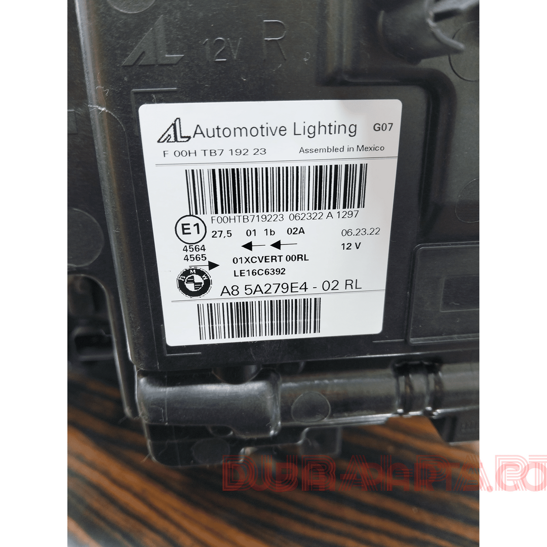 5A279E4 BMW X7 G07 LED ADAPTIVE HEADLIGHT RL RIGHT SIDE
