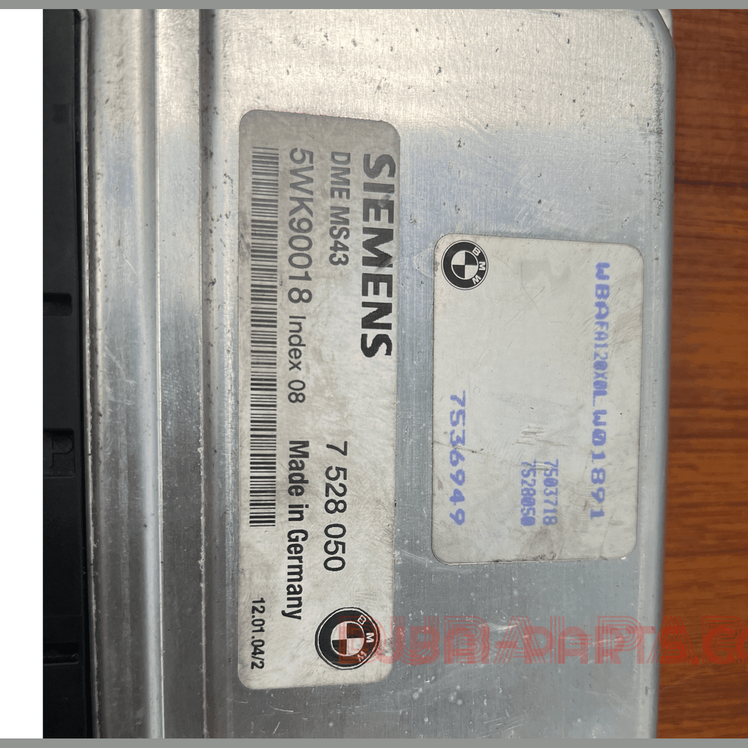 BMW X5 3.0i E53 2004 ENGINGE CONTROL ECU MODULE MS43 7528050