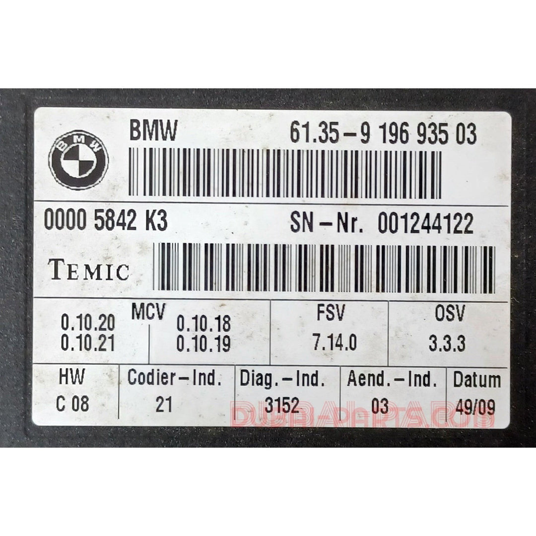 BMW E92,E93 Sitzsteuergerät 9196935, gebraucht, Markenprodukt in exzellenter Qualität