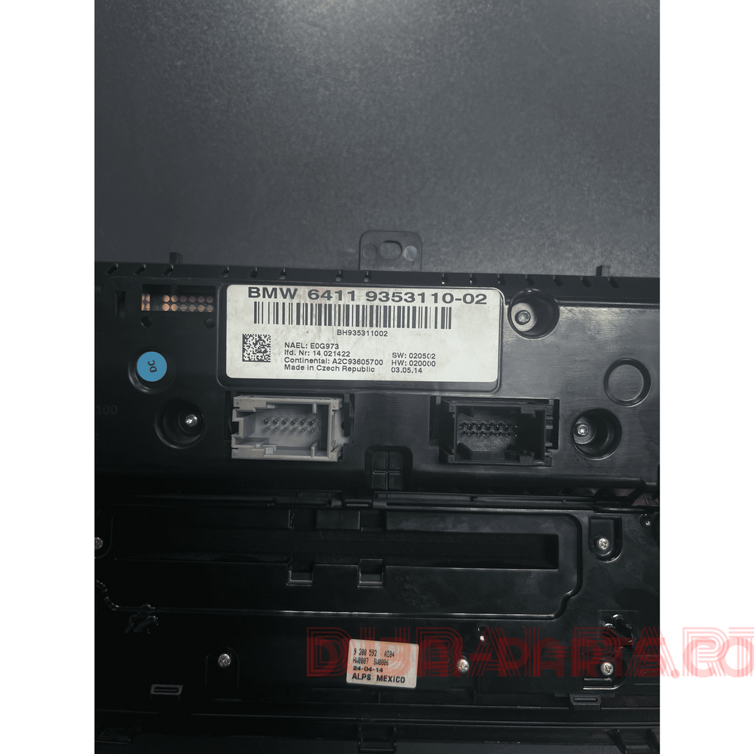 BMW F25 F26 AIR CONDITIONING CLIMATE HEATERCONTROL SWITCH SET 9353110 Genuine Product used