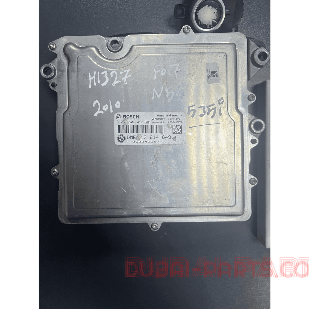 BMW 535i N55 F07 2010 ENGINE CONTROL UNIT ECU SET 7614649 Genuine Product used