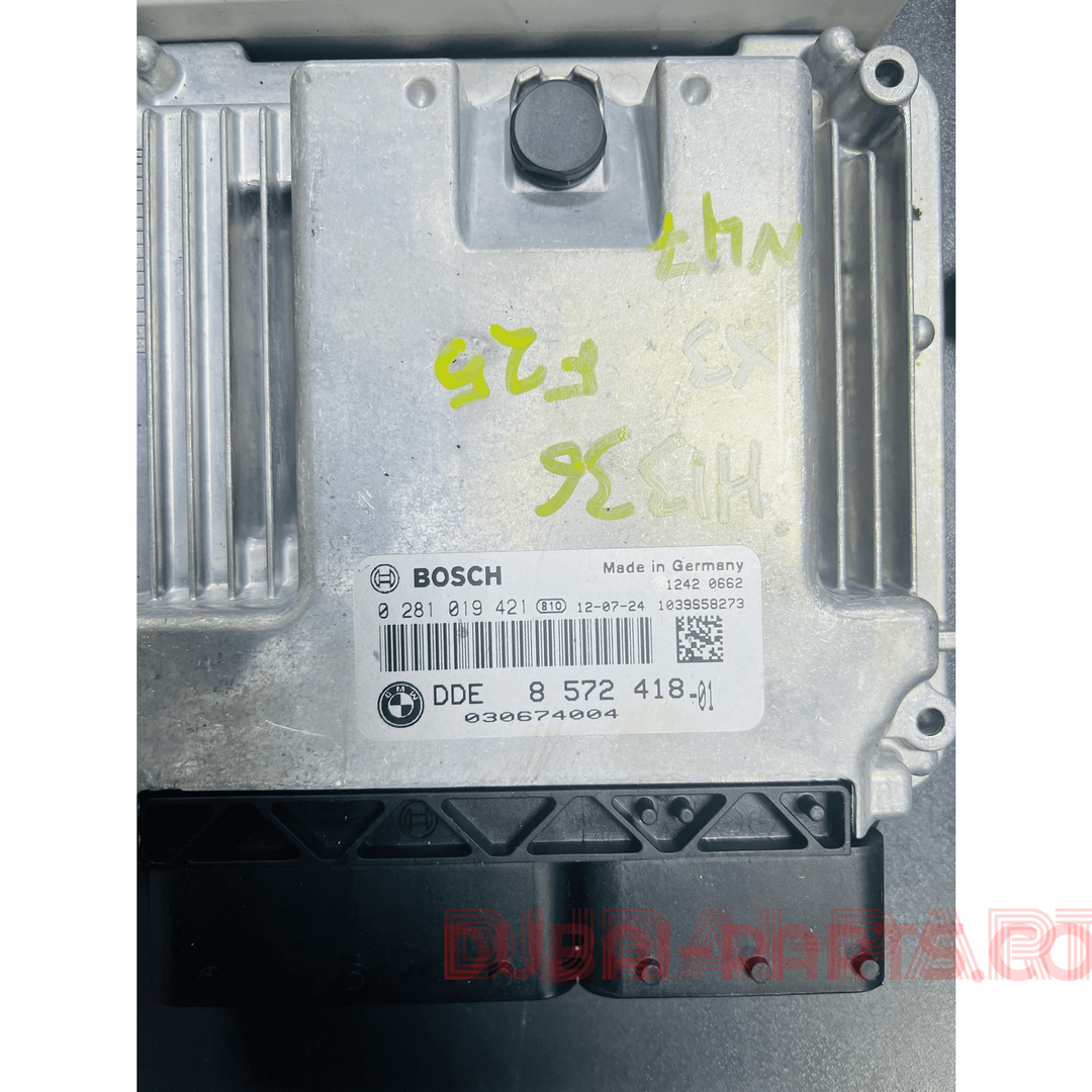 BMW X3 F25 2012 20dx N47N Engine ECU Unit Set 8572418 Used OEM