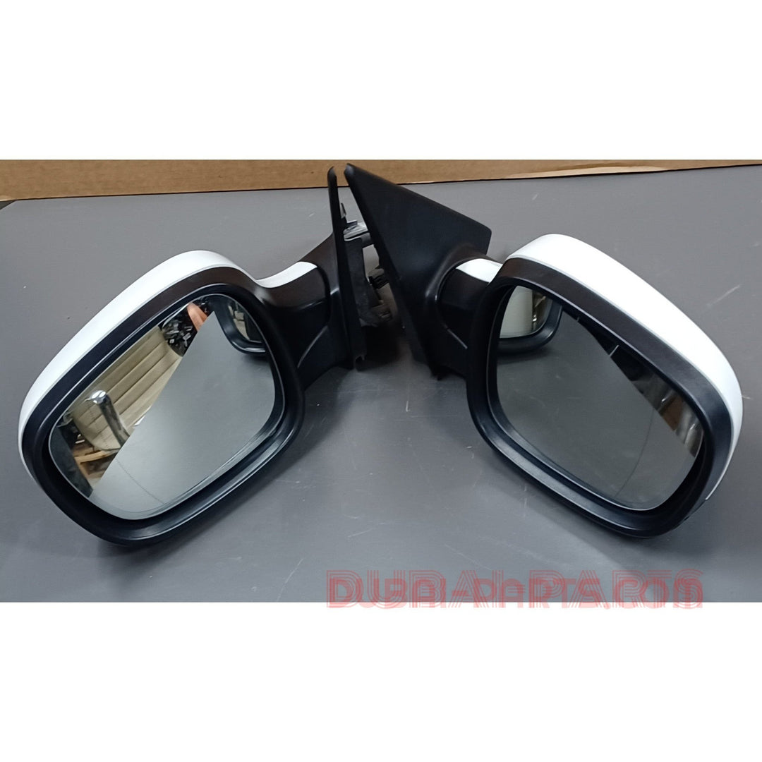 BMW E84, X1 Außenspiegel links & rechts, Paar, schwarz-weiß, Rechtslenker, klappbar, Teilenummer 2991578, 2991577, Originalteil, gebraucht