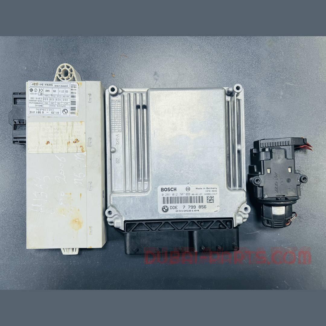 BMW 530d M57N2 E60 2006 ENGINE CONTROL ECU UNIT SET 7799856
