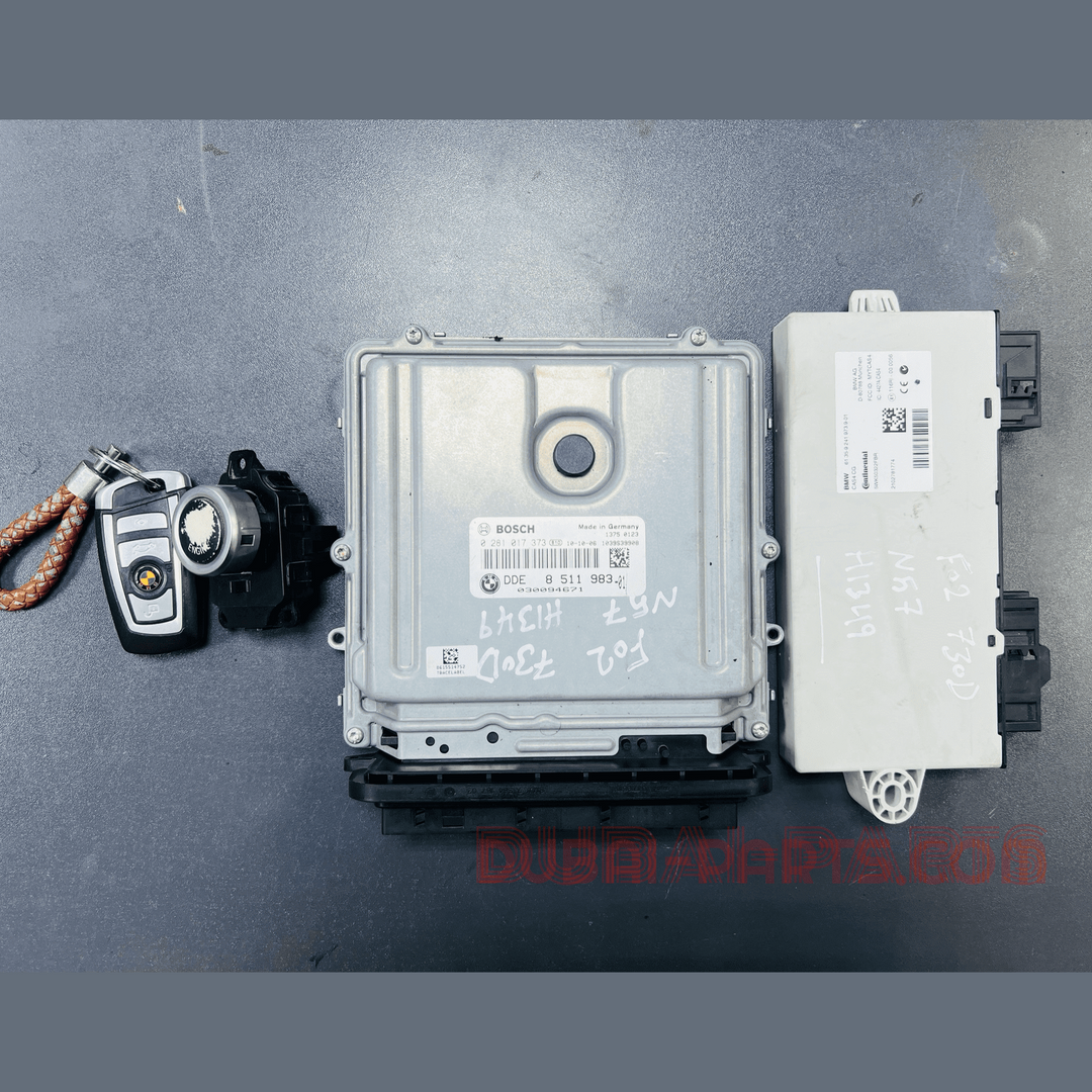 BMW 730d N57 F01 2012 ENGINE CONTROL ECU UNIT SET 8511983