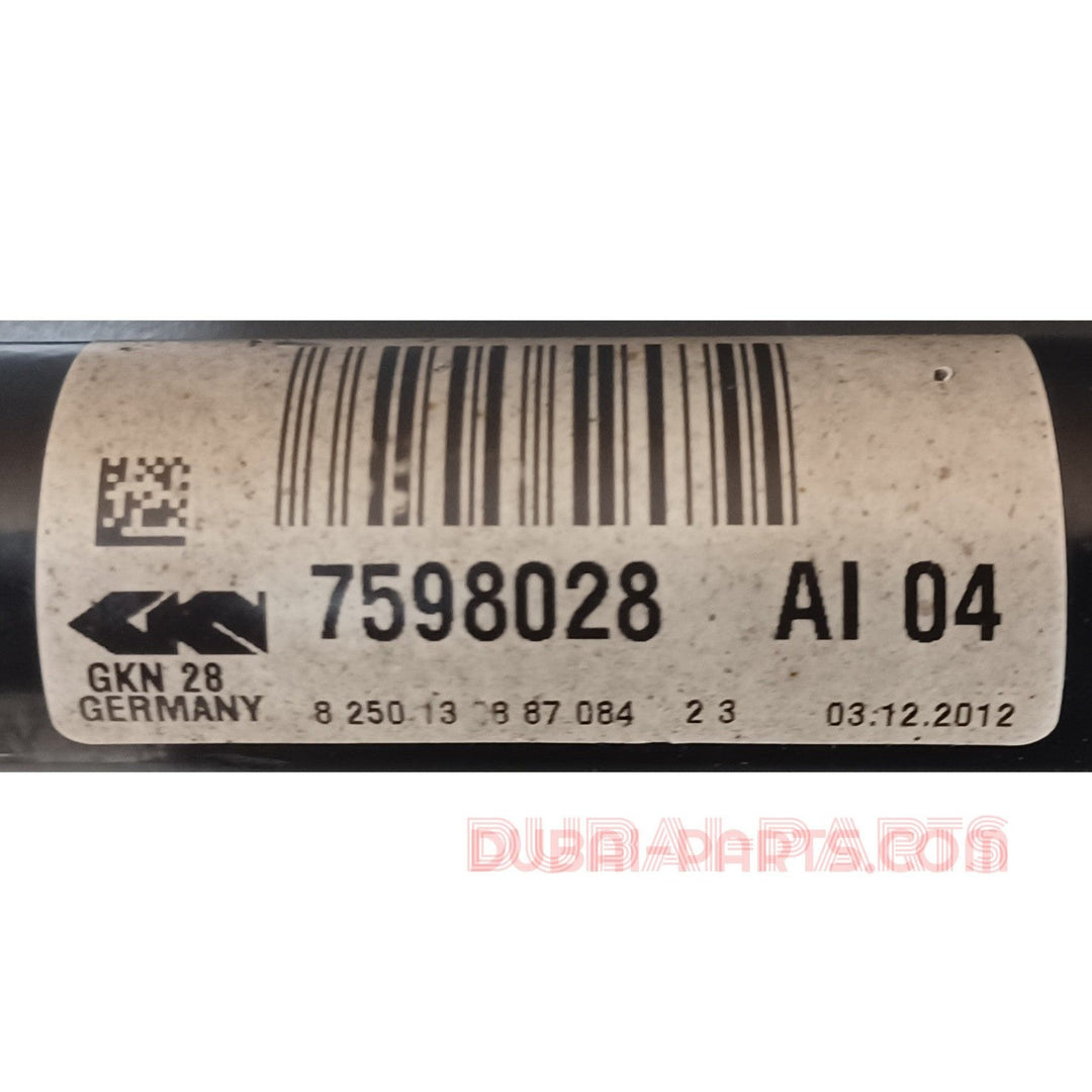 BMW X3,F25 Front Right Drive Shaft 7598028 Genuine Product Used