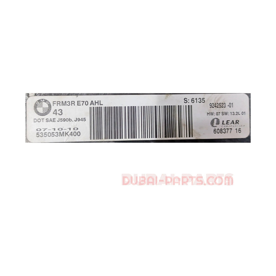 BMW X5 E70 FRM 3R AHL Light Control Module Unit 9242523 Genuine Product Used