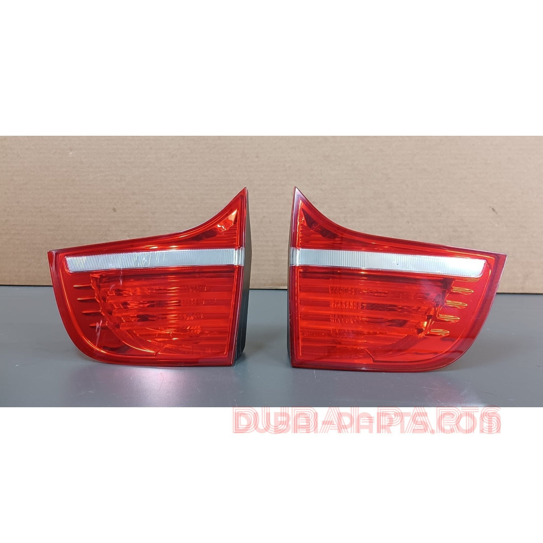 BMW X6 E71 E72 Rear Tail Light in Trunk lid Left and Right Pair 7179987, 7179988 Genuine Product Used
