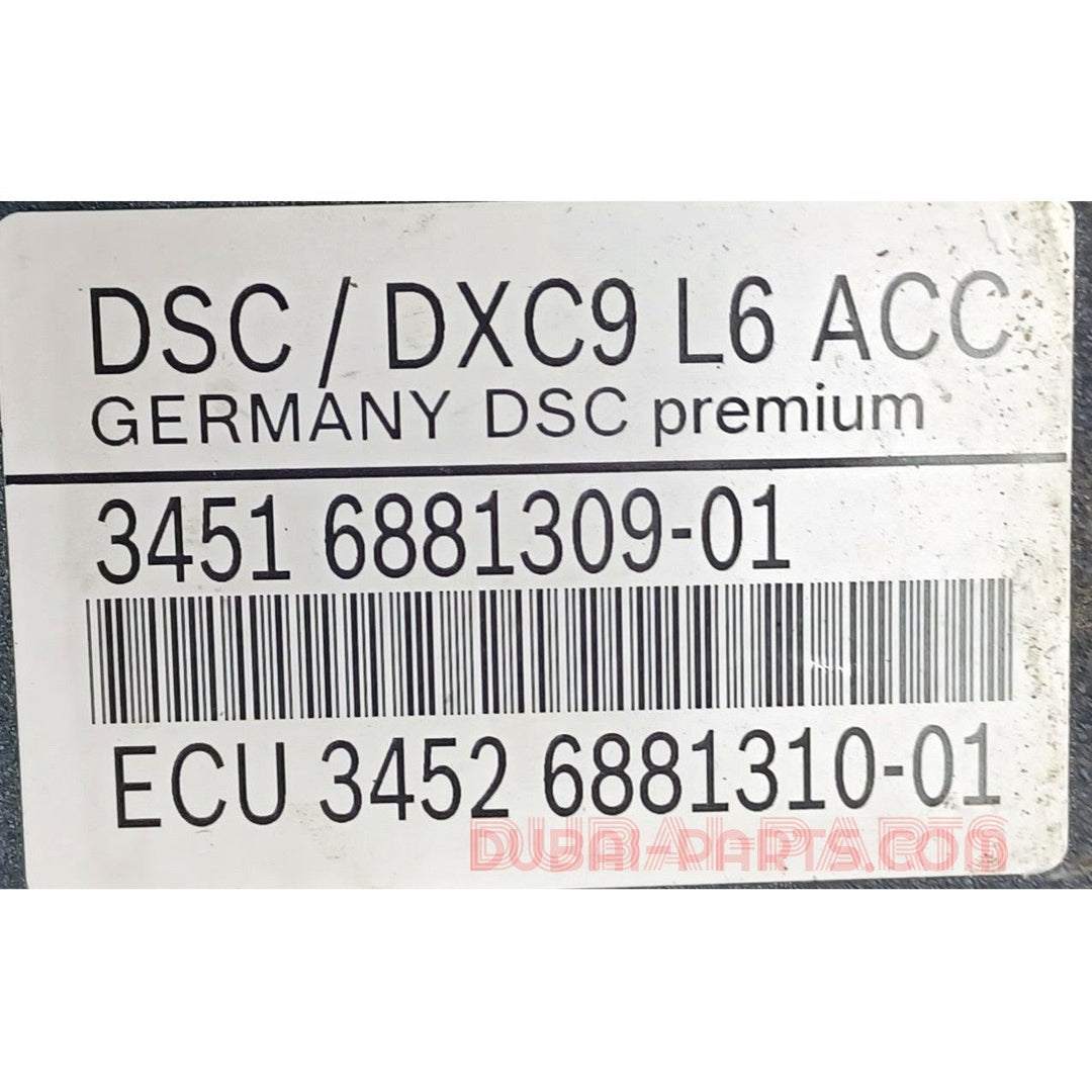 مضخة ووحدة تحكم نظام منع انغلاق المكابح (ABS) لسيارة BMW F10، رقم المنتج 6876916، منتج أصلي مستعمل