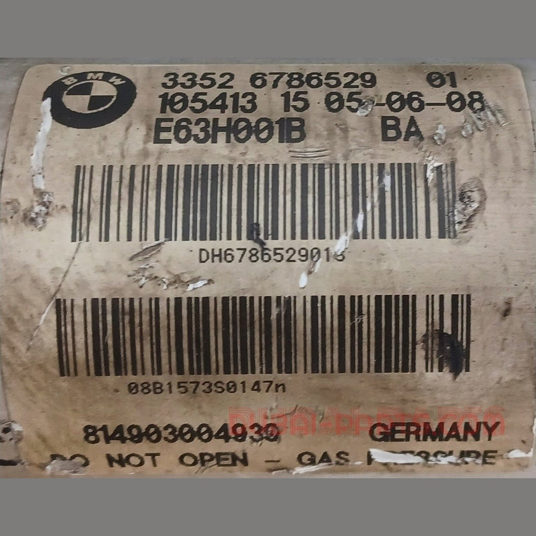 دعامة زنبركية خلفية مستعملة لسيارة BMW E63 و E63LCi، رقم القطعة 6786529. 