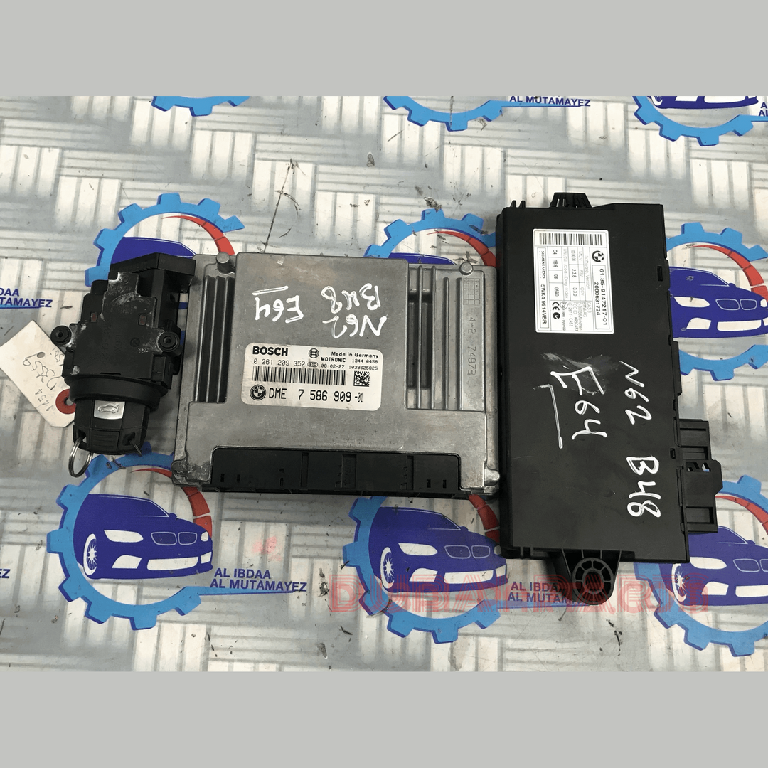 مجموعة وحدة التحكم الإلكترونية لمحرك BMW E64 N62 B48 رقم 7586909