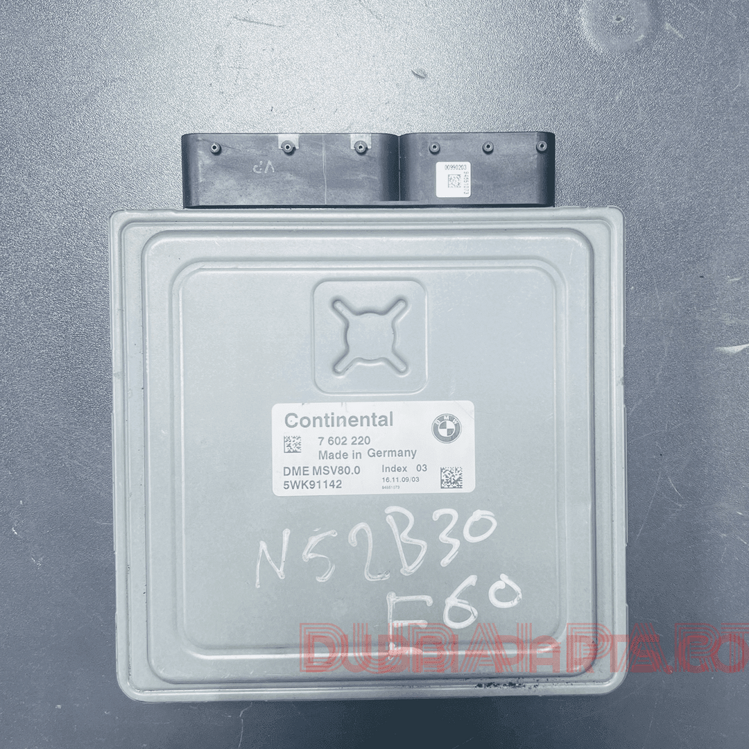 BMW 5 SERIES, X5 N52 ENGINE CONTROL ECU UNIT ECM DME MSV80.0 7602220