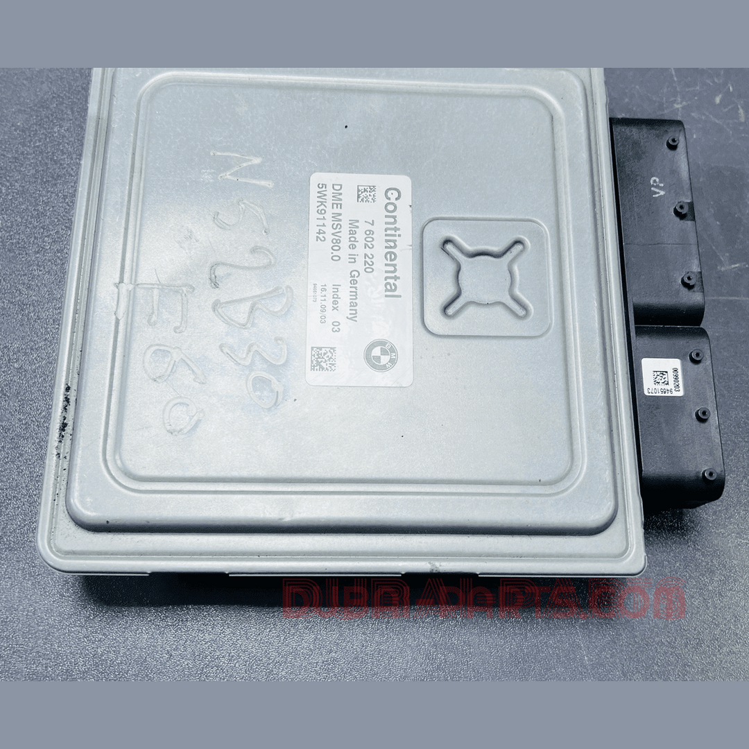 BMW 5 SERIES, X5 N52 ENGINE CONTROL ECU UNIT ECM DME MSV80.0 7602220