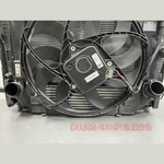 قم بتحميل الصورة إلى عارض الصور، مكثف ومروحة رادياتير BMW F10 520، رقم القطعة 7618759، قطعة مستعملة