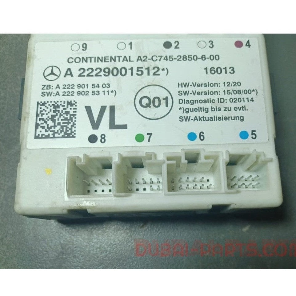 2014-2018 Mercedes-Benz W222 S-Class Front Left Side Door Control Module A222 900 15 12 OEM