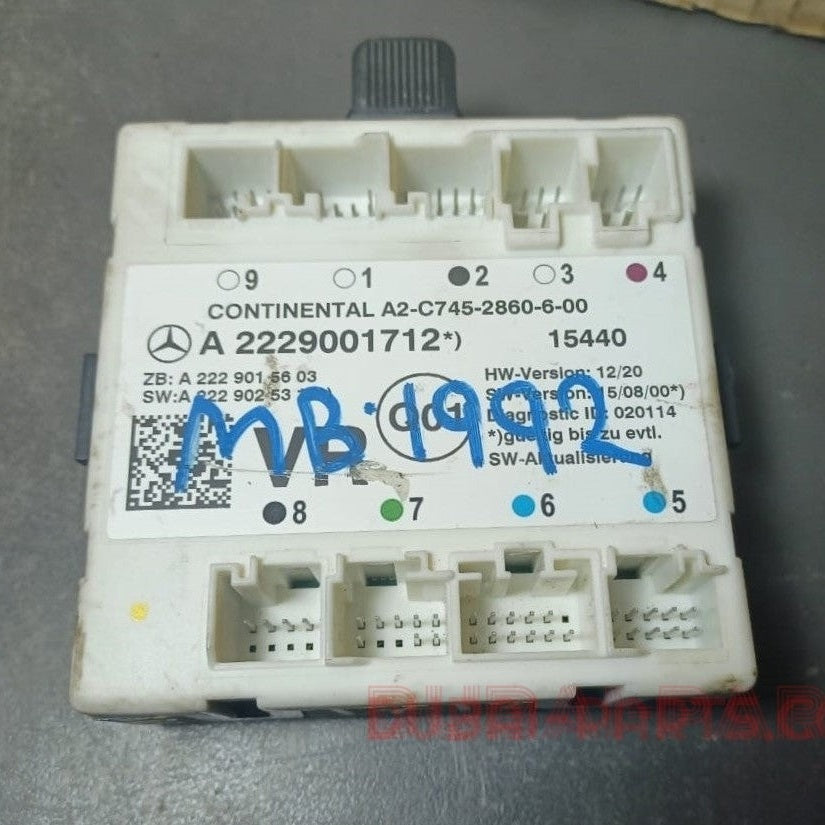 2014-2018 Mercedes-Benz W222 S-Class Front Right Side Door Control Module A222 900 17 12 OEM