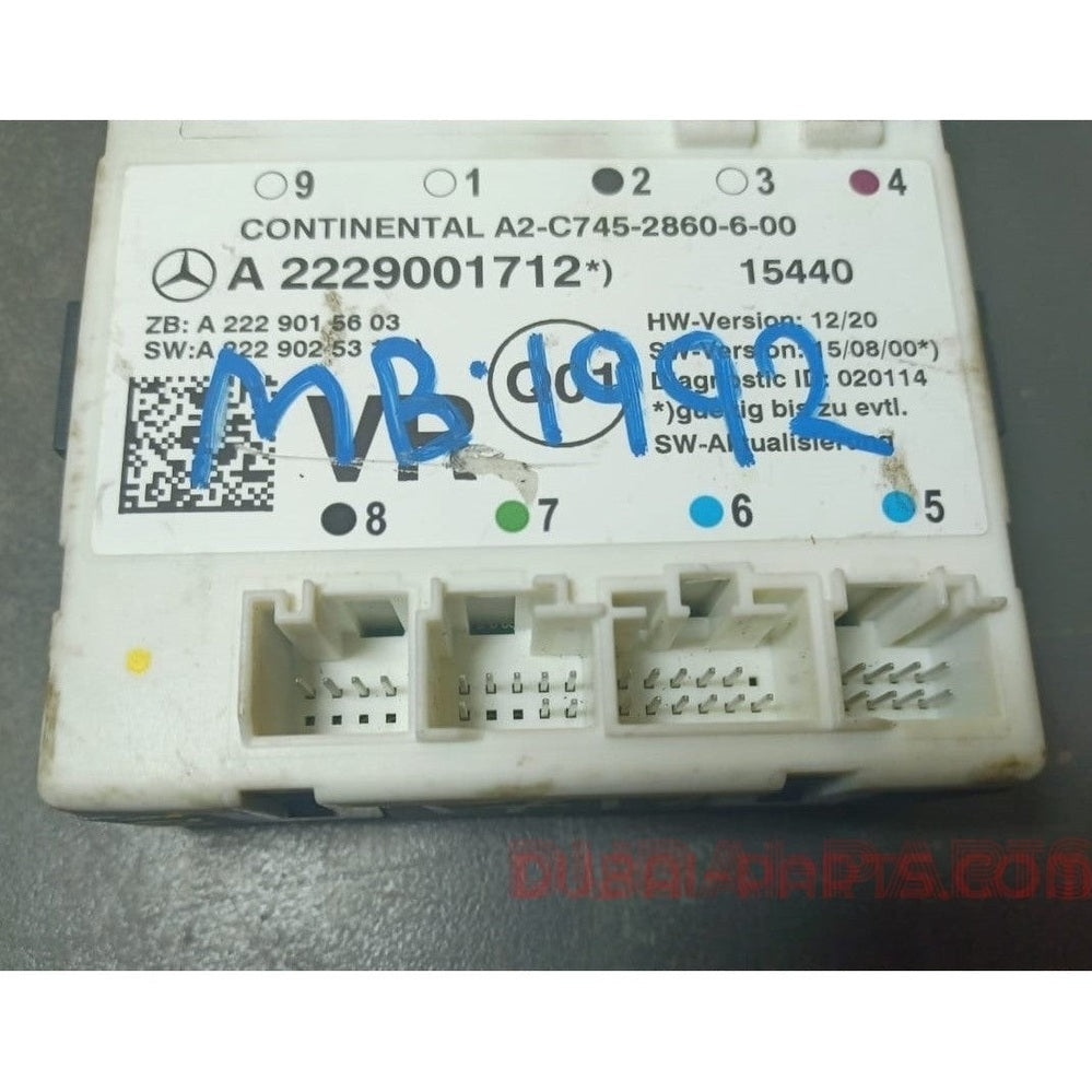 2014-2018 Mercedes-Benz W222 S-Class Front Right Side Door Control Module A222 900 17 12 OEM